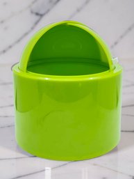 (A-7) VINTAGE MID CENTURY MODERN LIME GREEN PLASTIC ICE BUCKET W/HALF DOME-DOME MASTER