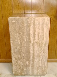 (HALL) MARBLE PEDESTAL BASE FOR SCULPTURE OR ART- 18' BY 10' BY 32'