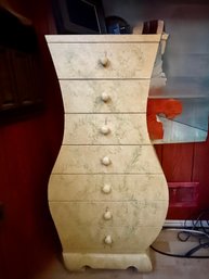 (UPBR) VINTAGE PAINTED LINGERIE CHEST FREEFORM WIGGLY SHAPE- 40' BY 20' BY 12'