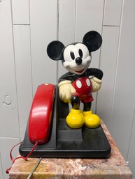 (P-58) VINTAGE WALT DISNEY COMPANY MICKEY MOUSE TELEPHONE , AT&T - 15'