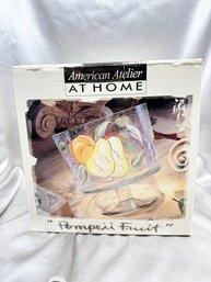 (A-88) VINTAGE NEW IN BOX-AMERICAN ATELIER AT HOME 'POMPEII FRUIT ' BOWL