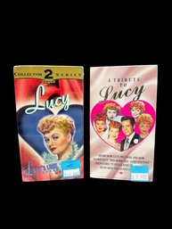 (A-90) VINTAGE PAIR OF UNOPENED 'I LOVE LUCY VHS TAPES-COLLECTOR 2 SERIES AND A TRIBUTE TO LUCY