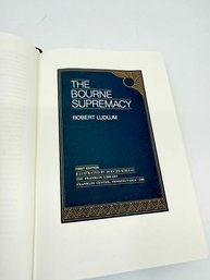 (A-45) VINTAGE FIRST EDITION HARD COVER BOOK-THE BOURNE SUPREMACY BY ROBERT LUDLUM-1986