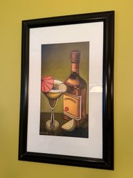 (BA) FRAMED TEQUILA & MARGARITA PRINT - 22' BY 34'