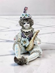 (A-50) VINTAGE HAND PAINTED PORCELAIN CLOWN-NUMBERED -YAMADA COLLECTION-SEE DAMAGE