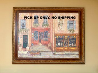 (LR) VESSELA KOLIBAROVA 'FLOWERS IN PARIS' FRAMED GICLEE PRINT - APPROX: 38' BY 37' - NO SHIPPING
