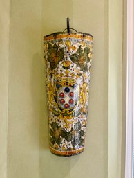 (KIT) VINTAGE ITALIAN MAJOLICA ROOF TILE - TERRACOTTA DERUTA STYLE WALL DECOR - 17' BY 8' BY 4'