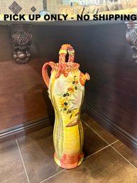 (KIT)  ITALIAN CERAMIC FLOOR JUG VASE Le FAVOLOSE TERRECOTTE & CERAMICHE - 31' BY 12' - NO SHIPPING