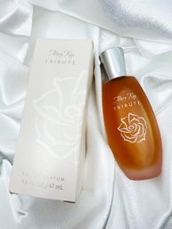 (A-12B) VINTAGE USED BOTTLE MARY KAY TRIBUTE EAU DE PARFUM-W/BOX