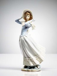 (A-23) VINTAGE LLADRO FINE PORCELAIN FIGURINE-'SPRING BREEZE-#4936-APPROX. 14' TALL-SPAIN
