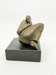 (A-34) VINTAGE MODERNIST BRONZE SCULPTURE  BY PINO CONTI (1915-1997) 'REFLECTIONS' APPROX. 5' TALL