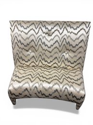 White Chevron Settee Or Bench Seat