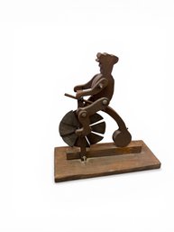 Wooden And Metal Vintage Bicycle Statue