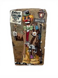 Slate Tile Clown Painting By Vivian E Laiche Or Pierre Louis Laiche