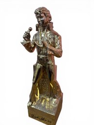 Vintage Golden Elvis Decanter Music Box