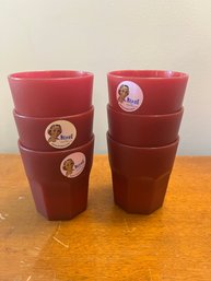 Mepra Of Italy, Set Of 6 Low Tumblers, Cranberry (#1 Of 5)