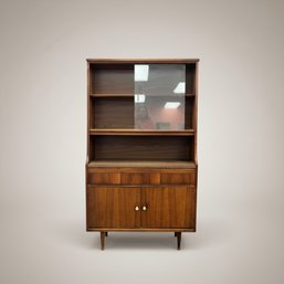 Vintage Mid Century Dining Room Hutch Cabinet