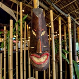 Vintage Tiki Mask Decoration
