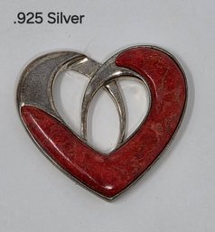 Sterling Silver .925 Heart Pendant