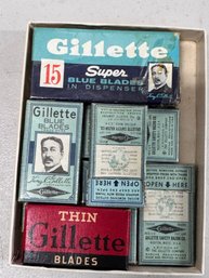 Vintage Gillette Razors, Cutting Tools 7 Packs