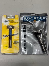 Two Cutting Tools, Forstner Bit, Rockler Bit