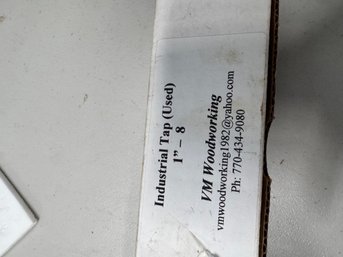 Wood Working One Inch 1'- 8 Industrial Tap