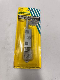Keyed High Security Patio Bolt, Carpentry, Masonry, Electrical Tools, Plumbing