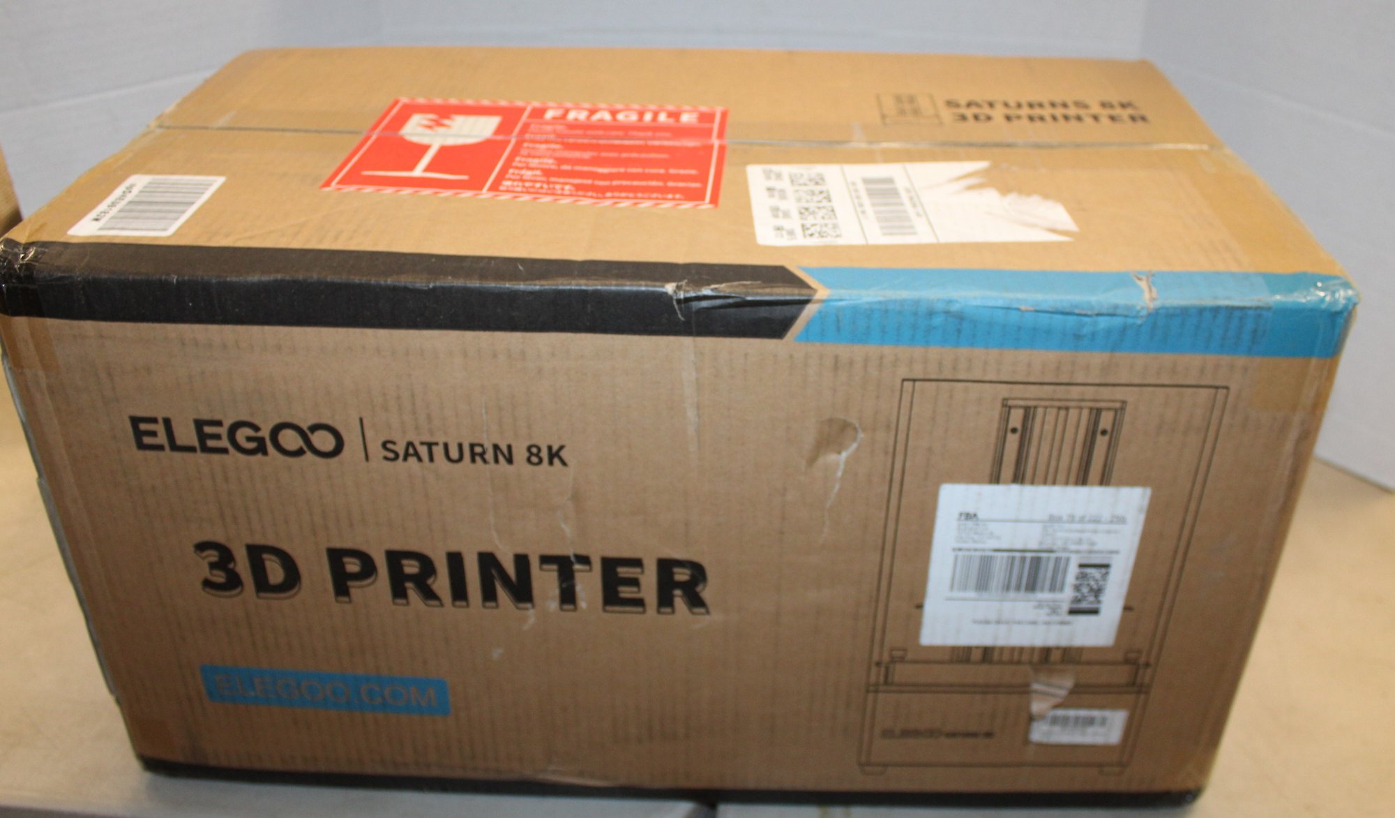 Elegoo Staturn 8K MSLA 3D Printer In Box, Never Used, Box Is 24x14x13