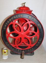 Antique Enterprise Country Store Commercial Coffee Grinder, Pat'd Oct. 1873    (100)