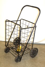 Vintage Large Folding Shopping Cart, 19x16x40'   (101)