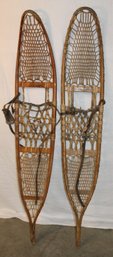 2 Antique Snowshoes - One From Norway, Me. & One From Wallingford, Vt., 10x58'  (106)