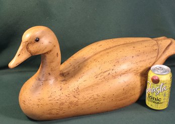Carved Wood Duck Figure (unmarked), 22x9x11h   (10)