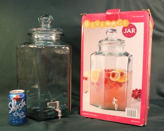 Large 3 Gallon Beverage Jar With Dispenser Spout  (112)