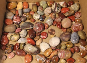 Bag Of Assorted Polished Beach Rocks From Humboldt, Calif   (116)