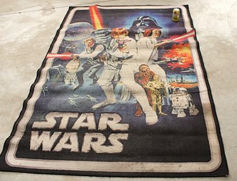 Star Wars Rug, 4.5'x 6.5', W/some Stains  (117)