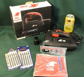 Western Hawk Corded Electric Jig Saw W/ Extra Blades, 3.5 Amps  (123)