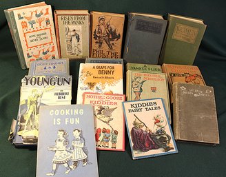 16 Antique Young Adult Books - Horatio Alger, Campfire Girl, Hans Brinker, Louisa M. Alcott  (12)
