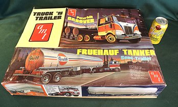 AMT Fruehauf Tanker (Unopened) & Peterbilt Cabover Pacemaker 352 Trailor (Opened) Models   (133)