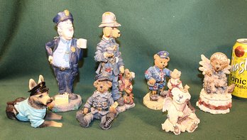 7 Figurines - 4 Boyds Bears & Friends, Donut Patrol By Russ, More  (140)
