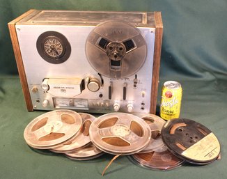 Akai GX 4000D Reel To Reel Recorder, Condition Unknown W/Extra Reels   (140)