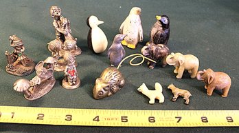 5 Pewter Figurines, 4 Penguins, 3 Elephants, More   (140)