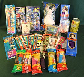 Pez Dispensers, Power Rangers Machines, Disney Pens, Anastasia Dolls & 3D Glasses    (145)