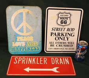 3 Metal Signs   (146)
