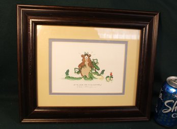 Framed & Double Matted, Signed Robert Marble Print, 13x11'  (148)