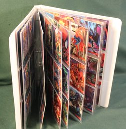Over 150 Marvel Annual Trading Cards In Binder, Flair 1995   (152)