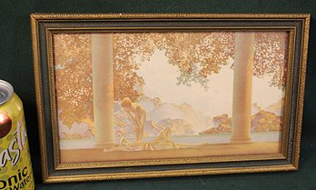 Framed Antique Print By  Maxfield Parrish , 'Daybreak', 11x7'   (154)