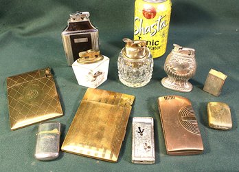 Tobaccoania:  9 Lighters, (4 Are Also Cigarette Holders) And 2 Match Holders   (157)
