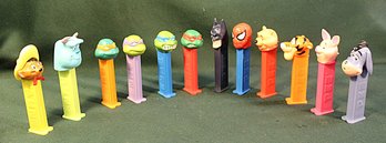 12 Pez Dispensers  - Whinnie The Pooh, Teenage Mutant Ninja Turtles Characters & More (159)