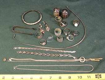 4.25OZT Sterling & .925 Jewelry  (160)