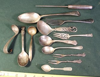 Misc. Flatware & Ice Pick - 'Dennis The Menace, Cream Topper & More(162)
